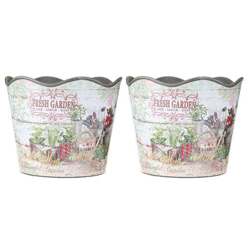 daiktų Vazonas su žolelėmis vazonas plastikinis Fresh Garden H13,5cm 2vnt