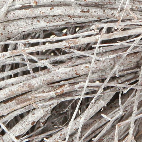 daiktų Vainikas Guobos Baltas Dekoratyvinis vainikas Balintas Natūralus vainikas Ø25cm