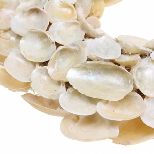 Floristik24 Vainikas su kriauklelėmis natūraliai blizgantis Ø30cm