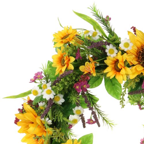 Floristik24 Saulėgrąžų vainikas Ø40cm
