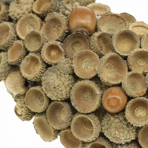 daiktų Rudens puošybos vainikas iš gilių natūralus vainikas Ø30cm