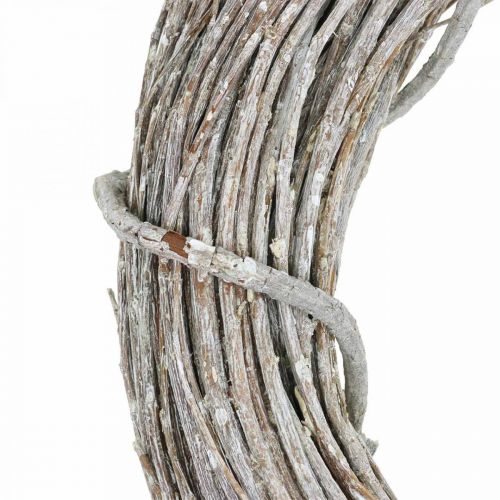 Deco vainikas baltintas natūralaus vainiko durų vainikas Shabby Chic Ø42cm