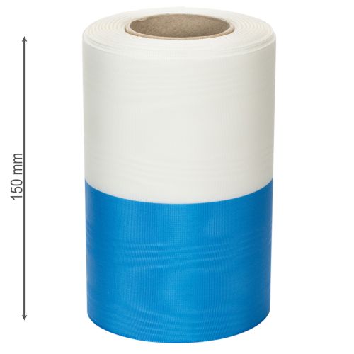 daiktų Mėlynai baltos ir muaro spalvos vainikų juostelės, 150 mm
