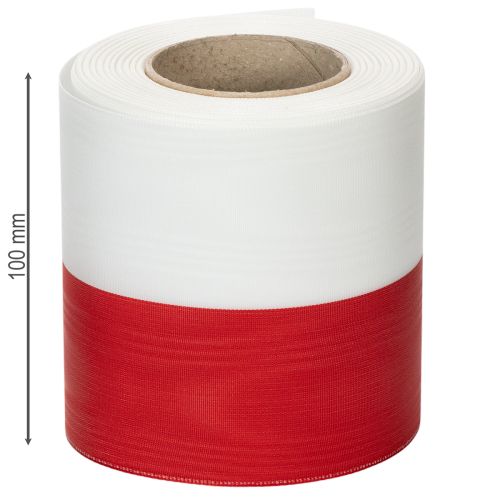 daiktų Muaro baltai raudonos vainikų juostelės 100 mm