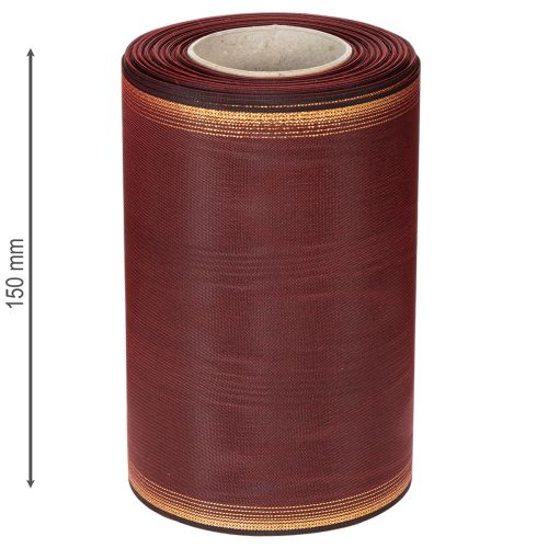 daiktų Vainiko juostelė Moiré 150mm Bordo taftos juostos puošmena