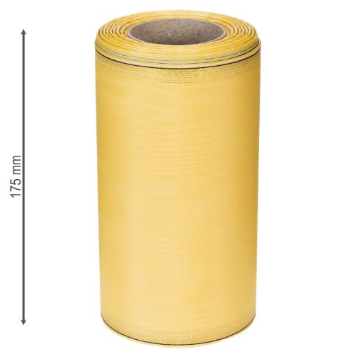 Vainiko juostelė muaro raštu, geltona, 175 mm, 25 m | Floristik24.lt