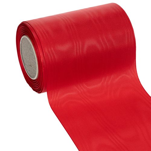 Raudona vainiko juostelė 125 mm x 25 m - Juosta laidotuvių floristikai, užrašams ir dekoravimui pirkti | Floristik24.lt