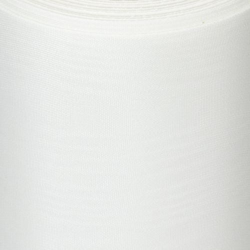 Balta vainiko juostelė laidotuvių floristikai, 175 mm pločio, 25 m ilgio, aukštos kokybės acetato juostelė | Floristik24.lt