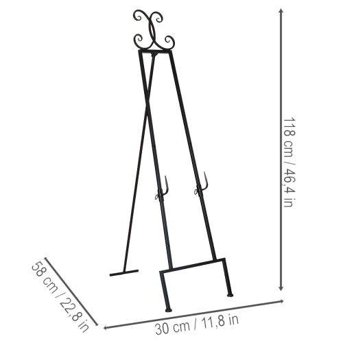 daiktų Dekoratyvinis vainikų laikiklis su stabiliu pagrindu, puikiai tinka kaip universalus aksesuaras, 118 cm