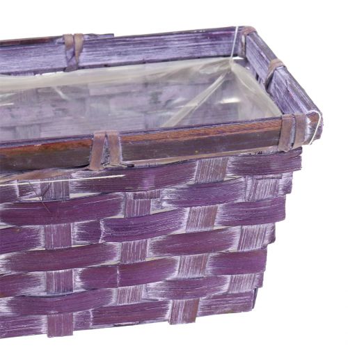 daiktų Skiedrų krepšelis kvadratinis violetinis/baltas/rožinis 6 vnt
