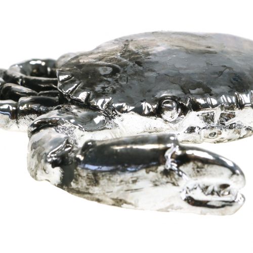 Floristik24 Deco vėžys antikvarinis sidabras 12cm