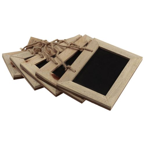 Floristik24 Lentelės kabinti medinę lentą natūrali 20×15cm 5vnt