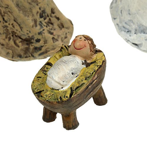 daiktų Gimimo figūrėlės mišinys 4cm -11cm 8 vnt