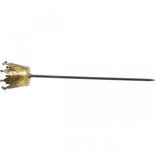 daiktų Arbatinės lemputės laikiklio karūnėlė klijuoti žalvario Ø9,5cm H50cm