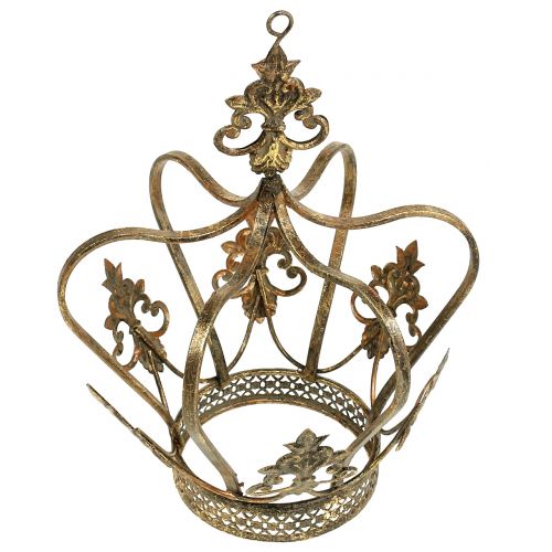 Floristik24 Karūnos aukso antikvarinis Ø17,5cm H22,5cm