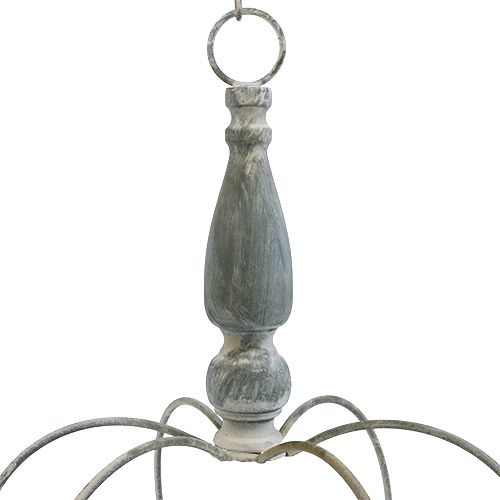 Floristik24 Karūnėlė pakabinti pilka Ø30cm H45,5cm