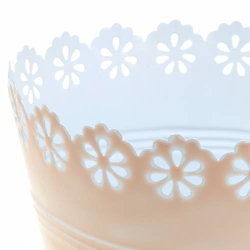 Floristik24 Vazono gėlių ornamentas rožinis Ø12,5cm H13,5cm