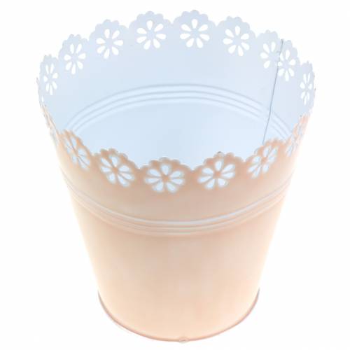 Floristik24 Vazono gėlių ornamentas rožinis Ø12,5cm H13,5cm