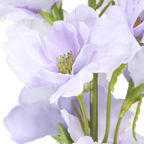 daiktų Dirbtinės gėlės Delphinium šviesiai violetinės ant stiebo 90cm 2vnt