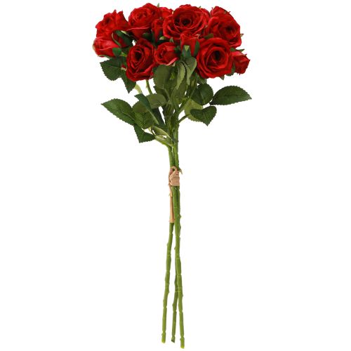 daiktų Dirbtinės dekoratyvinės rožės Ryškiai raudonos Ø4cm L45cm 3 vnt