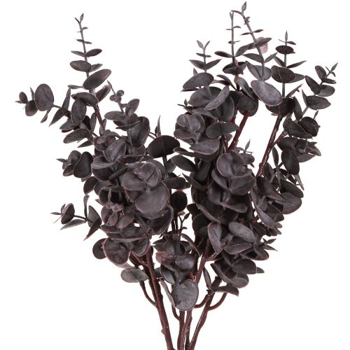 daiktų Dekoratyvinės dirbtinės eukalipto šakelės Eukalipto violetinė 38cm 3vnt