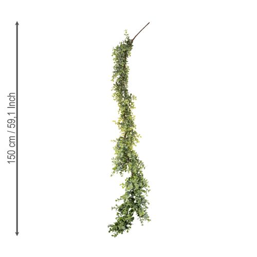 daiktų Dirbtinė eukalipto girlianda dekoratyvinė girlianda žalia 150cm