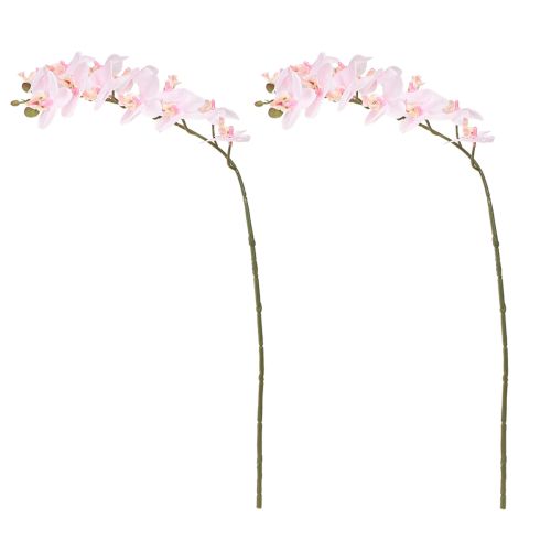 daiktų Dirbtinės Orchidėjos Šviesiai Rožinės Dirbtinės Gėlės Real Touch 58cm 2vnt