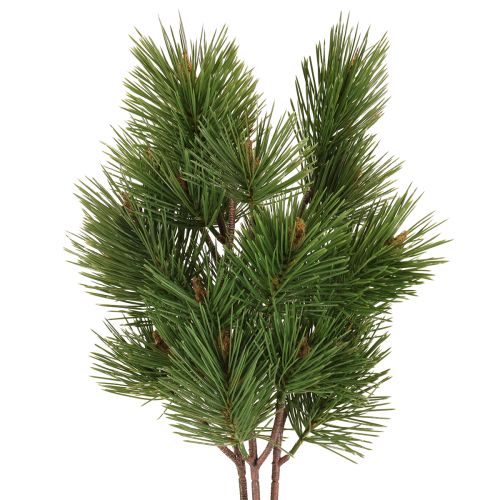 Floristik24 Dirbtinės pušies šakos Kalėdinės šakos žalios 53 cm 3 vnt.