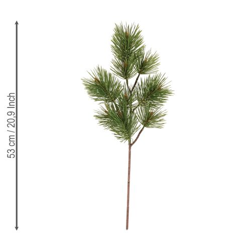 daiktų Dirbtinės pušies šakos Kalėdinės šakos žalios 53 cm 3 vnt.