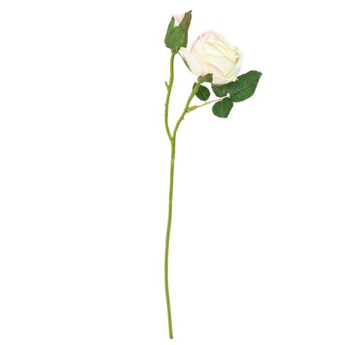 daiktų Dirbtinės rožės Dirbtinių gėlių kekė Kremas 36cm 12vnt