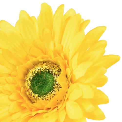 daiktų Dirbtinės gėlės Gerbera Sun Yellow Garden Gėlė 47cm