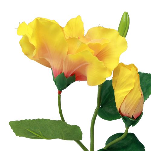 daiktų Dirbtinės gėlės Hibiscus Yellow 62cm