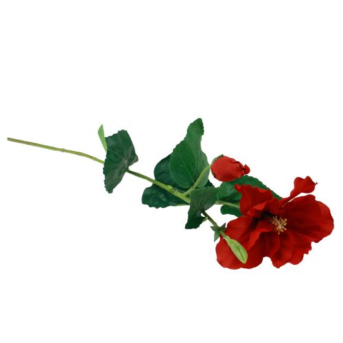 daiktų Dirbtinės gėlės Hibiscus Red 62cm