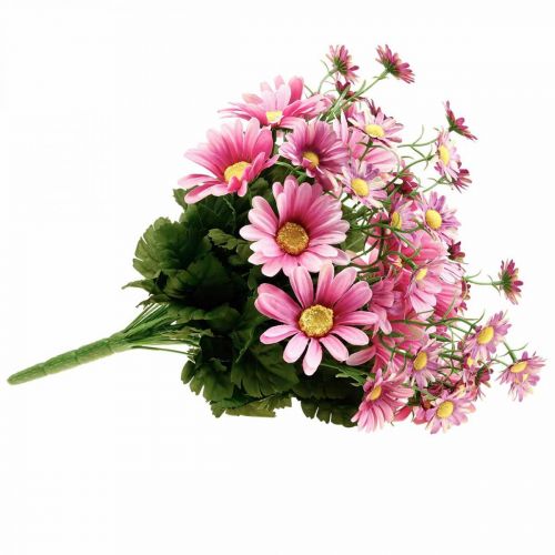 daiktų Dirbtinių ramunėlių puokštė dirbtinių gėlių rožinė 44cm