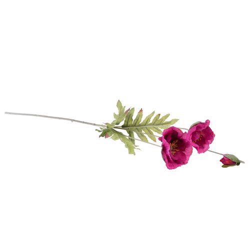 Floristik24 Dirbtinės aguonos dekoratyvinės šilkinės gėlės rožinės spalvos 70cm