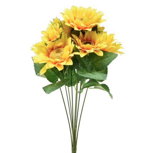 Floristik24 Dirbtinė saulėgrąžų puokštė Pick Yellow 45cm