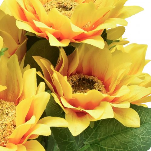 daiktų Dirbtinė saulėgrąžų puokštė Pick Yellow Orange 45cm