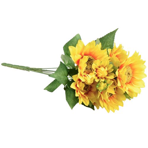 daiktų Dirbtinė saulėgrąžų puokštė Pick Yellow Orange 45cm