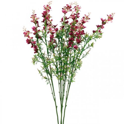 Floristik24 Dirbtinės pievos gėlės daugiametės rausvos šilko gėlės dirbtinės gėlės 4vnt