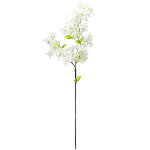 daiktų Dirbtinės alyvinės šakelės baltos gėlės L95cm