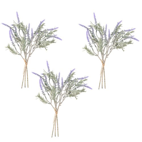 daiktų Dirbtinės levandos Dirbtiniai augalai Violetinė 38cm 3 Kekė 9vnt
