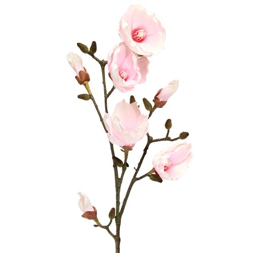Dirbtinės magnolijos šakelė rožinės gėlės Ø8cm L100cm