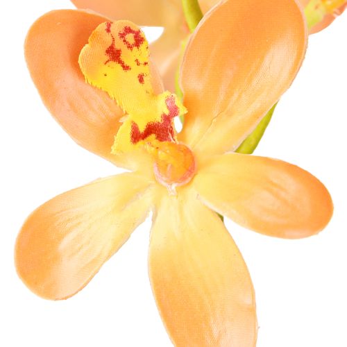 daiktų Dirbtinės orchidėjų šakelė 8 Gėlės Oranžinė L38cm 2vnt