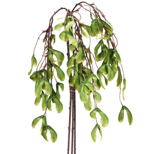 Dirbtinės platano šakos geltonai žalios, 100 cm, 3 vnt.