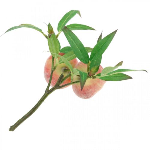 Floristik24 Dirbtinė persiko šakelė 24cm deco persikų dirbtiniai vaisiai