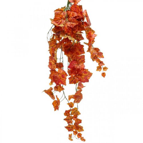 Dirbtiniai vynmedžių lapai Raudonai oranžinės kabantys šakos L95cm