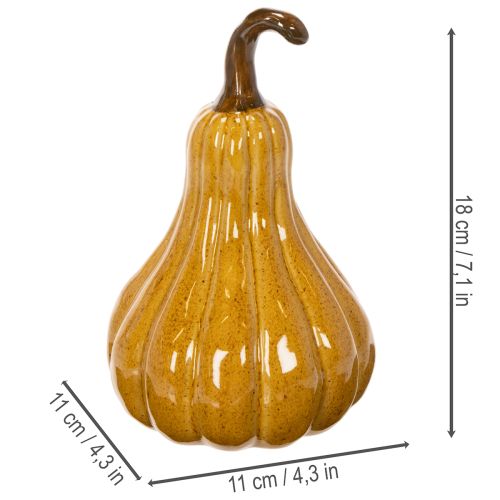 Dekoratyvinis moliūgas stalo dekoravimui Helovinui 18 cm | Floristik24.lt