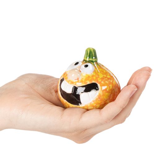 Dekoratyvinė moliūgo figūrėlė kaip smagi rudens puošmena, 6 cm, 2 vnt. | Floristik24.lt