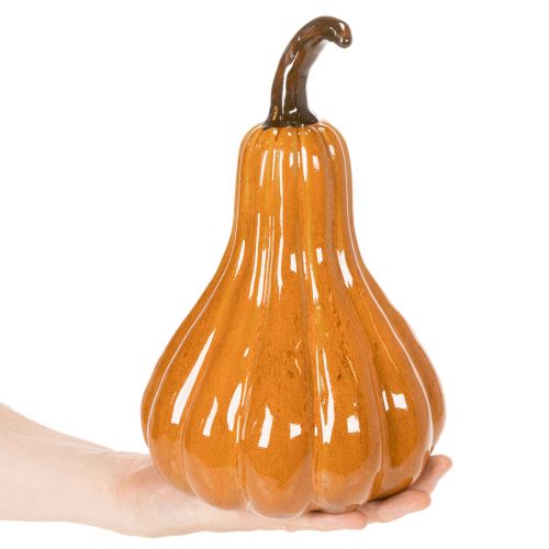 Keraminė stalo dekoracija „Moliūgas“ rudeninis 26 cm | Floristik24.lt