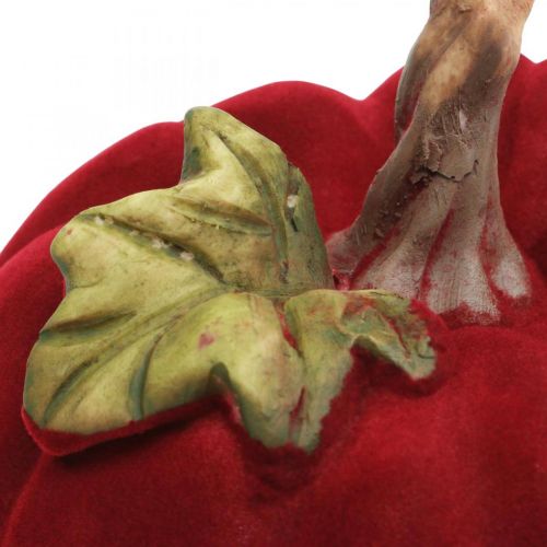 Floristik24 Deco moliūgų raudona stalo puošmena rudens poliresin 10,5×9cm 2vnt